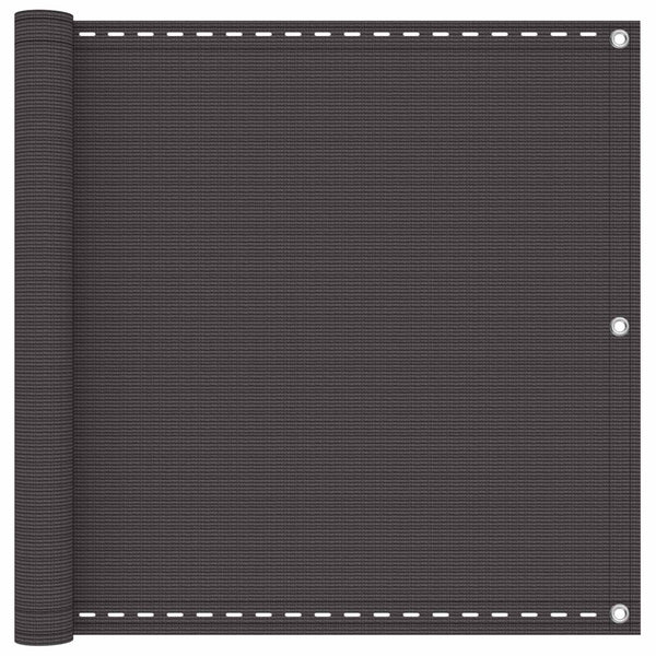 Parvekkeen Verho Antrasiitti 75 x 700 cm HDPE ja alumiini