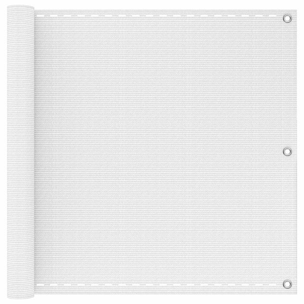 Parvekkeen Verho valkoinen 90 x 1000 cm HDPE ja alumiini