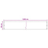 Parvekkeen Verho Musta 90 x 1200 cm HDPE ja alumiini