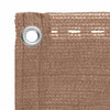 Parvekkeen Verho 75 x 700 cm HDPE ja alumiini Suorakaide Taupe
