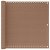Parvekkeen Verho 75 x 700 cm HDPE ja alumiini Suorakaide Taupe