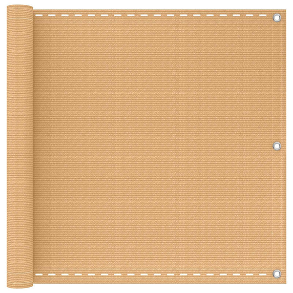 Parvekkeen Verho Hiekka 90 x 1200 cm HDPE ja alumiini