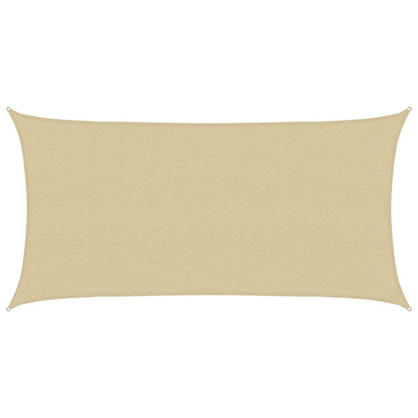 Aurinkovarjolaudat Beige 2,5 x 6 m HDPE