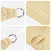 Aurinkovarjolaudat Beige 2 x 2 x 2 m HDPE