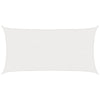 Aurinkovarjolaudat valkoinen 2 x 6 m HDPE
