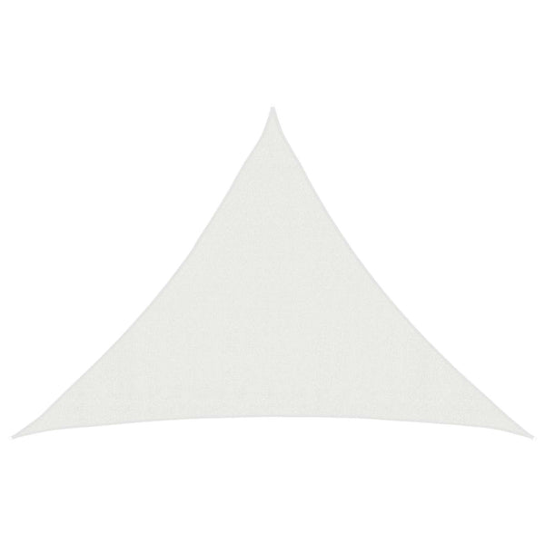 Aurinkovarjolaudat Kolmiomainen 7 x 5 x 5 m HDPE valkoinen