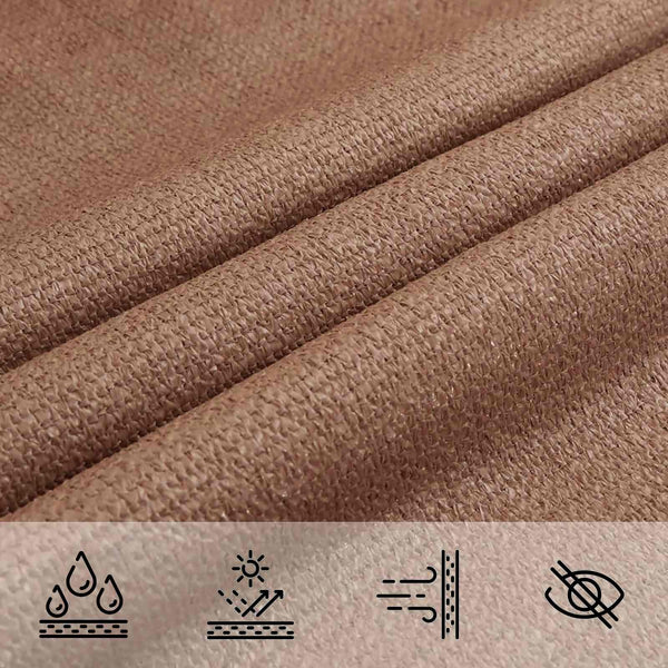 Aurinkovarjolaudat Taupe 7 x 5 x 5 m HDPE