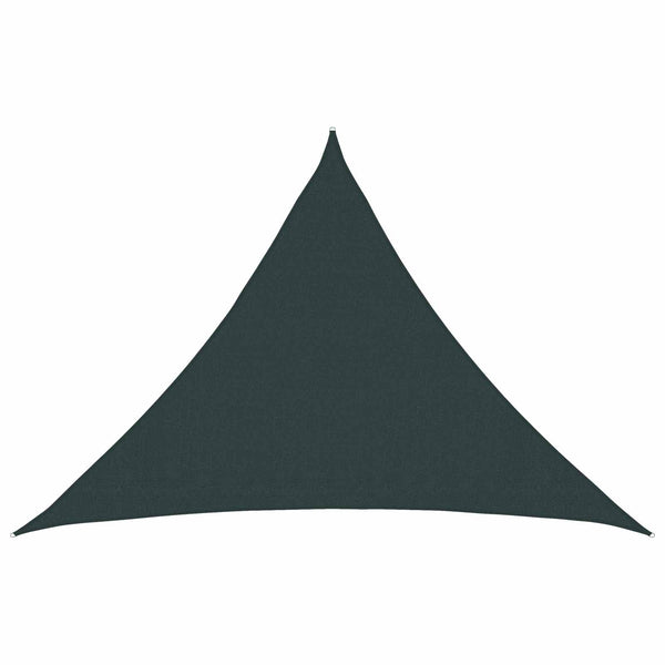 Aurinkovarjolaudat 7 x 5 x 5 m HDPE Kolmiomainen Tummanvihreä