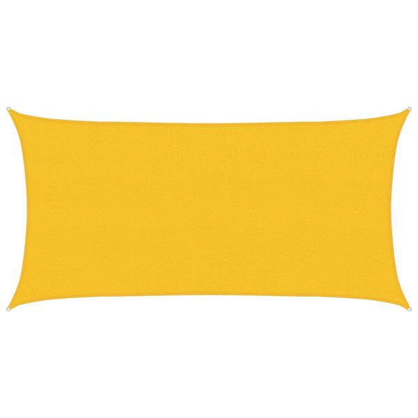 Aurinkovarjolaudat Suorakaide 2 x 6 m HDPE Keltainen