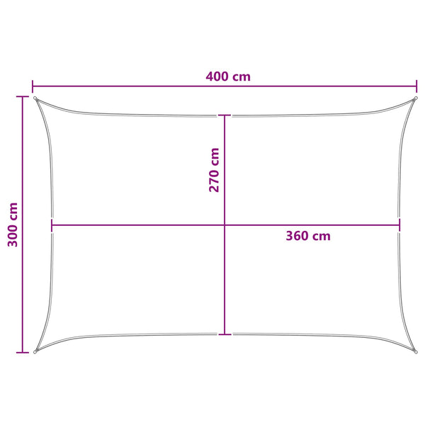 Aurinkovarjolaudat Antrasiitti ja Valkoinen 3 x 4 m HDPE