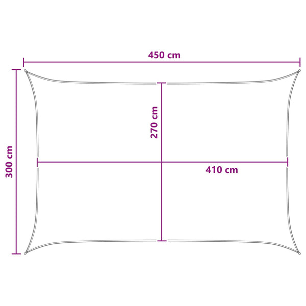 Aurinkovarjolaudat Antrasiitti ja Valkoinen 3 x 4,5 m HDPE