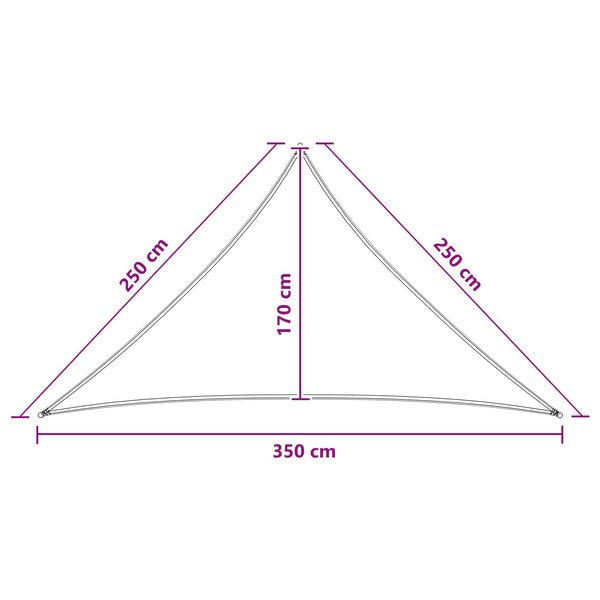 Aurinkovarjolaudat 2,5 x 2,5 x 3,5 m HDPE