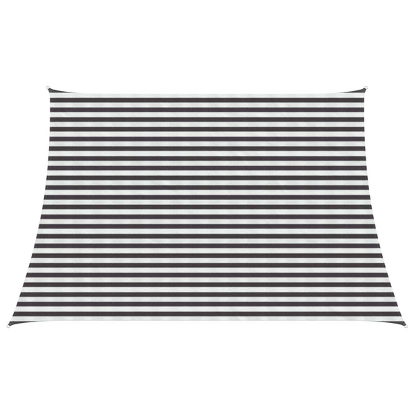 Aurinkovarjolaudat Antrasiitti ja Valkoinen 3 / 4 x 3 m HDPE
