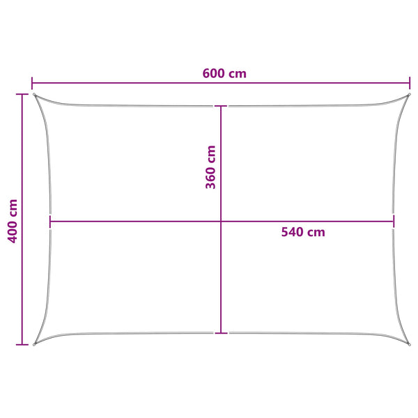 Aurinkovarjolaudat Keltainen ja valkoinen 4 x 6 m HDPE