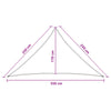 Aurinkovarjolaudat 2,5 x 2,5 x 3,5 m HDPE