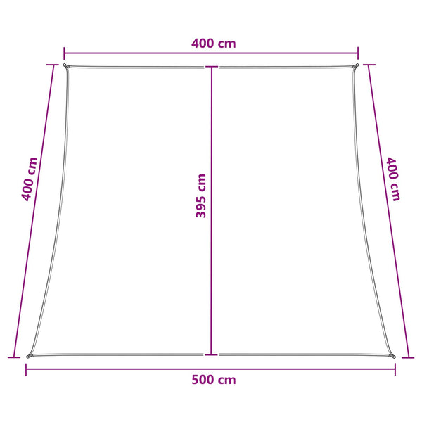 Aurinkovarjolaudat Keltainen ja valkoinen 4 / 5 x 4 m HDPE