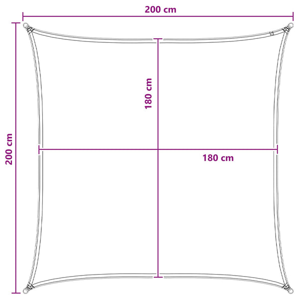 Aurinkovarjolaudat Sininen ja valkoinen 2 x 2 m HDPE