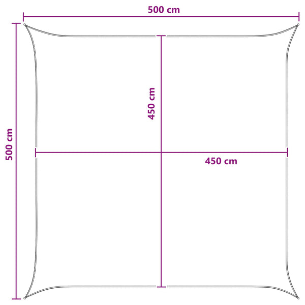 Aurinkovarjolaudat Sininen ja valkoinen 5 x 5 m HDPE