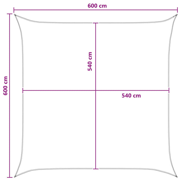 Aurinkovarjolaudat Sininen ja valkoinen 6 x 6 m HDPE