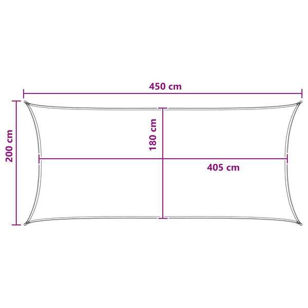 Aurinkovarjolaudat Sininen ja valkoinen 2 x 4,5 m HDPE