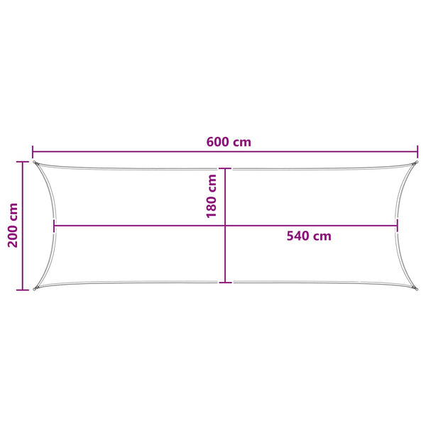 Aurinkovarjolaudat Sininen ja valkoinen 2 x 6 m HDPE