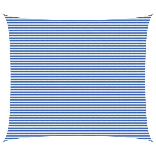 Aurinkovarjolaudat Sininen ja valkoinen 6 x 7 m HDPE