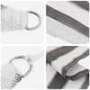 Aurinkovarjolaudat Vaaleanharmaa ja valkoinen 3,5 x 4,5 m HDPE