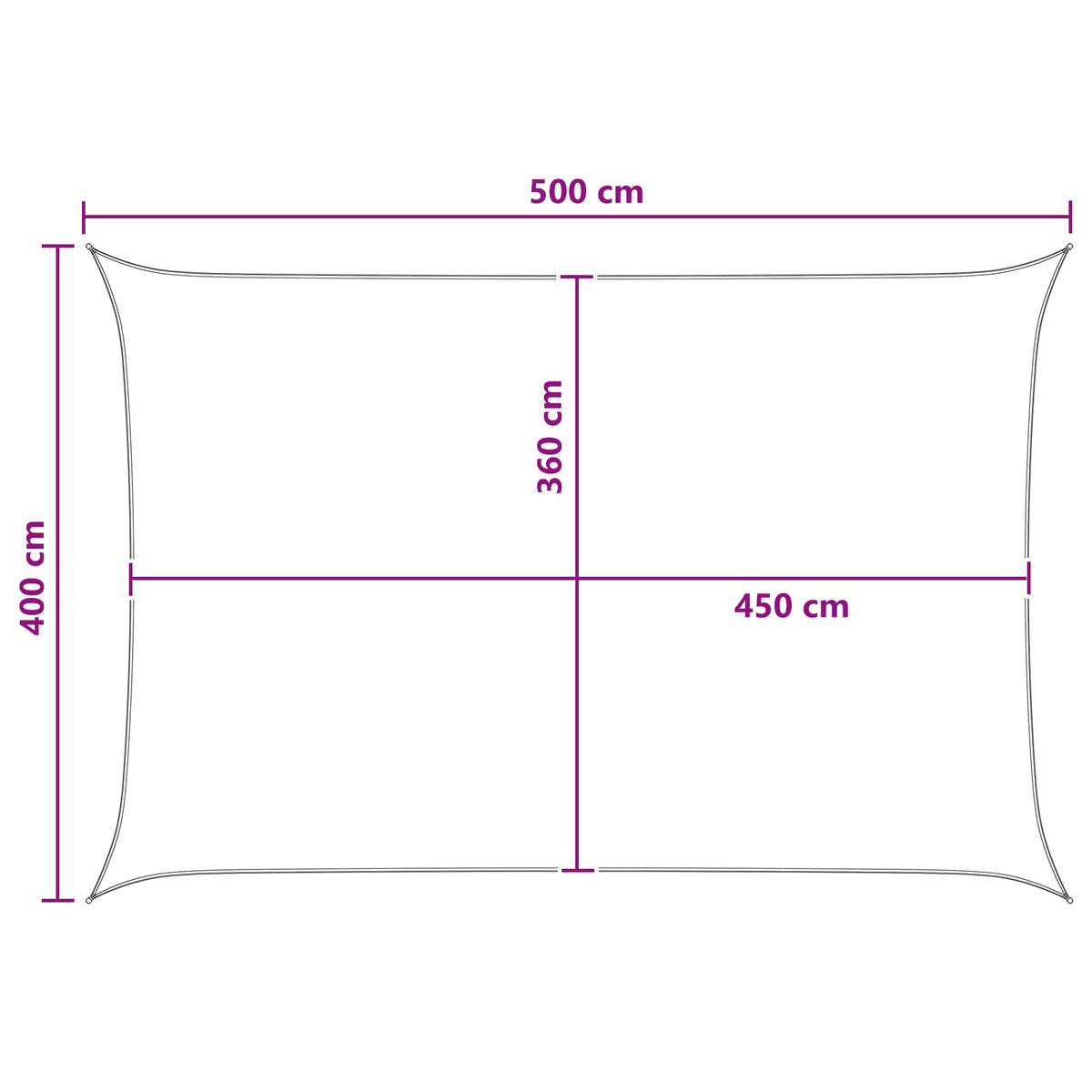 Aurinkovarjolaudat Vaaleanharmaa ja valkoinen 4 x 5 m HDPE