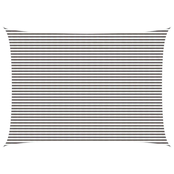 Aurinkovarjolaudat Vaaleanharmaa ja valkoinen 5 x 6 m HDPE