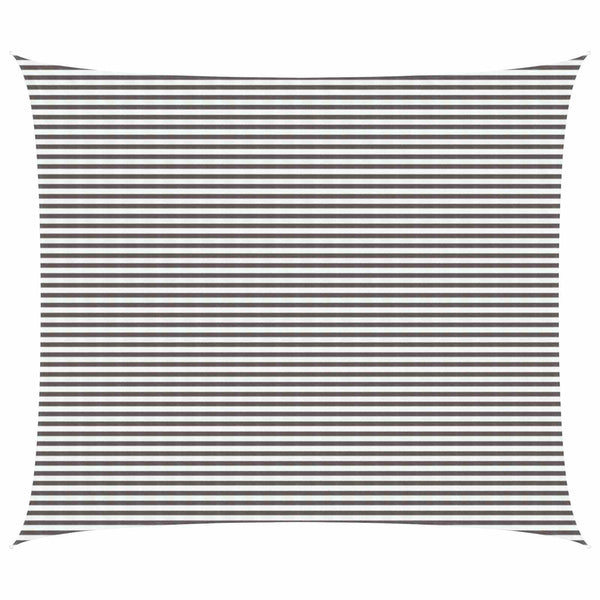 Aurinkovarjolaudat Vaaleanharmaa ja valkoinen 6 x 8 m HDPE