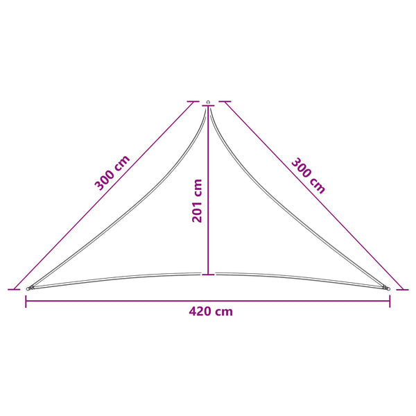 Aurinkovarjolaudat 3 x 3 x 4,2 m HDPE