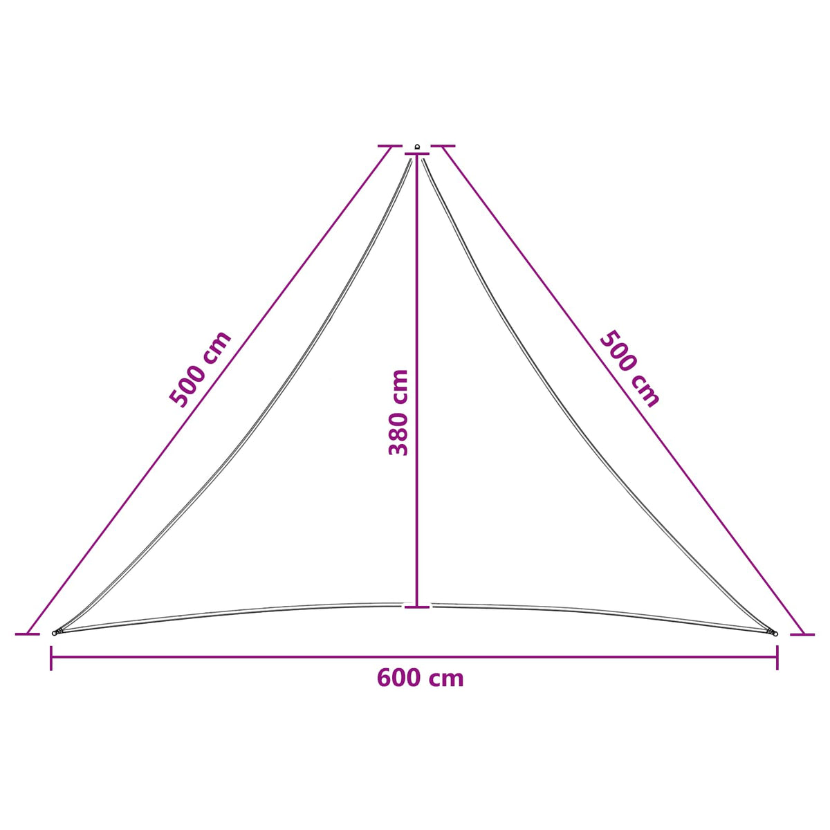 Aurinkovarjolaudat 5 x 5 x 6 m HDPE