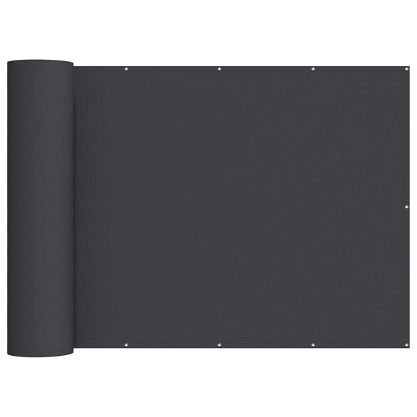 Parvekkeen yksityisyyden suoja 1,5 x 25 m Kangas PU-pinnoitettu