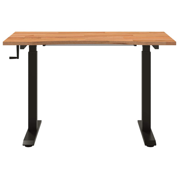 Pöytä Musta ja Vaalea Ruskea 120 x 60 cm Mäntypuu