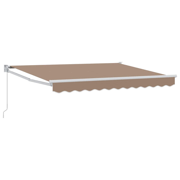 Vedettävä markiisi Taupe 3,5 x 2 m
