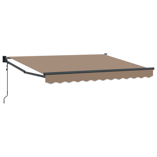 Vedettävä markiisi Taupe 3,5 x 2 m Polyesteri ja metalli