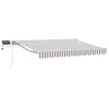 Manuaalinen markiisin runko LED-valoilla 3,5 x 2 m