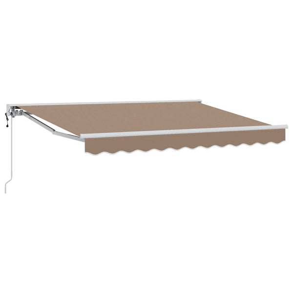 Vedettävä markiisi Taupe 3,5 x 2 m Polyesteri ja alumiini