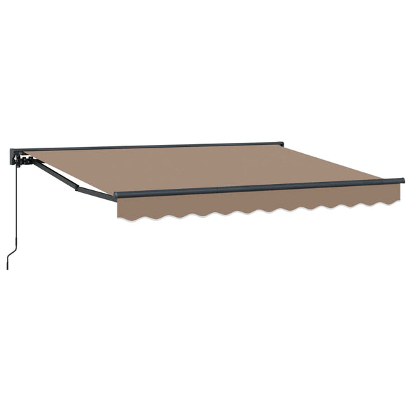 Manuaalinen vedettävä varjo Taupe 4 x 2 m