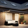 Manuaalinen markiisin runko LED-valoilla Taupe 4 × 3 m