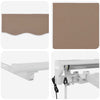 Sähkökäyttöinen Vedettävä Varjo Taupe 4 x 2 m