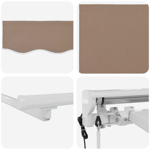 Sähkökäyttöinen Vedettävä Varjo Taupe 4 x 2 m
