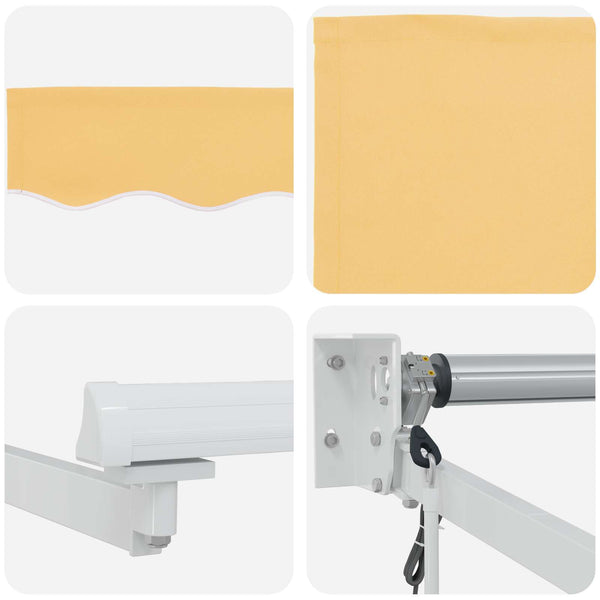 Sähkökäyttöinen Vedettävä Varjo Hiekka 3 x 2,5 m
