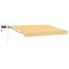 Manuaalinen markiisin runko LED-valoilla Hiekka 3 x 2,5 m