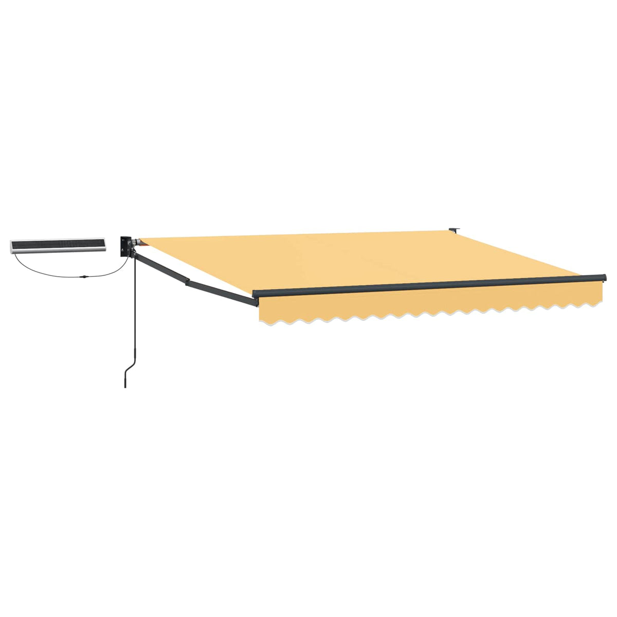 Aurinkokäyttöinen sähkömarkiisi 3,5 x 2,5 m Hiekka