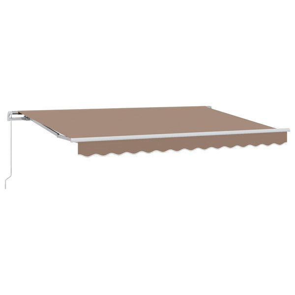 Vedettävä markiisi Taupe 450 × 300 cm Polyesteri ja alumiini