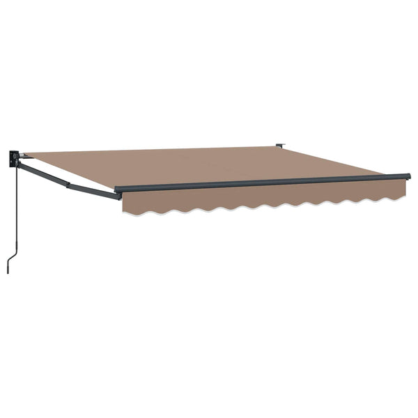 Vedettävä markiisi Taupe 4,5 × 3 m