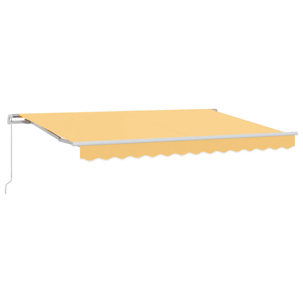 Vedettävä markiisi Hiekka 600 cm Polyesteri ja alumiini