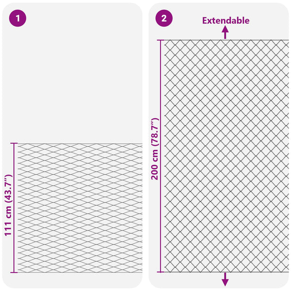 Ketjuaita 2 x 20 m Teräs Vihreä