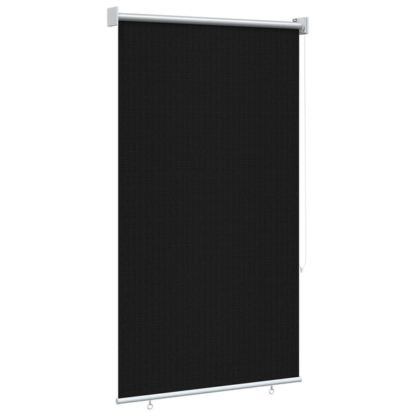 Ulkokäyttöinen rullakaihdin 90 % UV-suojalla Musta 80 x 140 cm